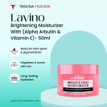 Lavino Brightening Moisturizer With Alpha Arbutin & Vitamin E – 50ml
