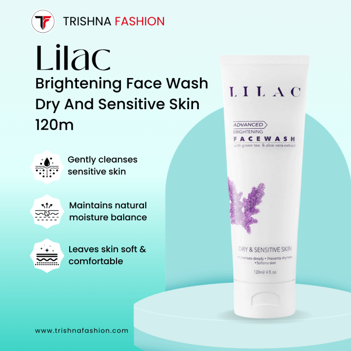 Lilac Brightening Face Wash Dry And Sensitive Skin 120ml