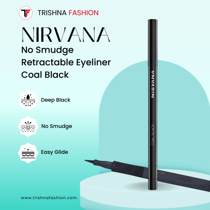 Nirvana Color No Smudge Retractable Eyeliner – Coal Black