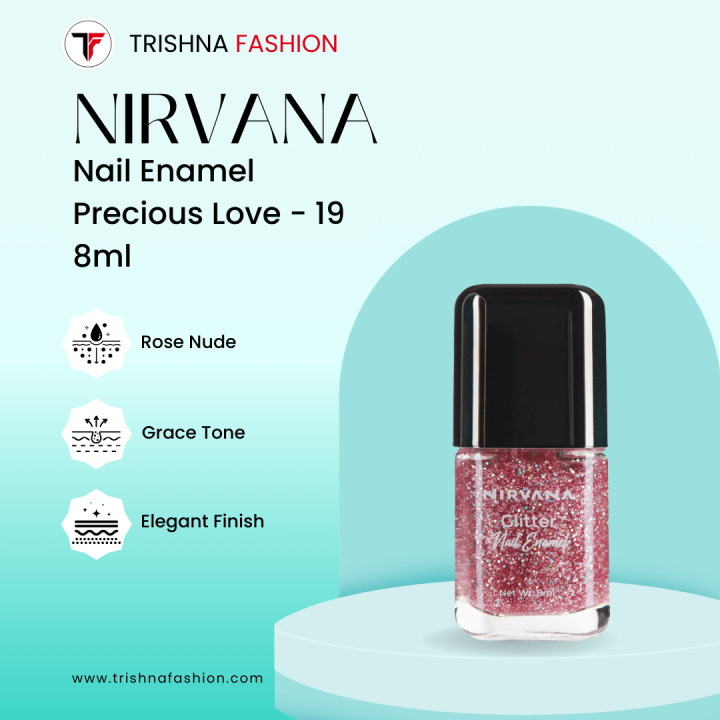 Nirvana Color Glitter Nail Enamel Precious Love-19