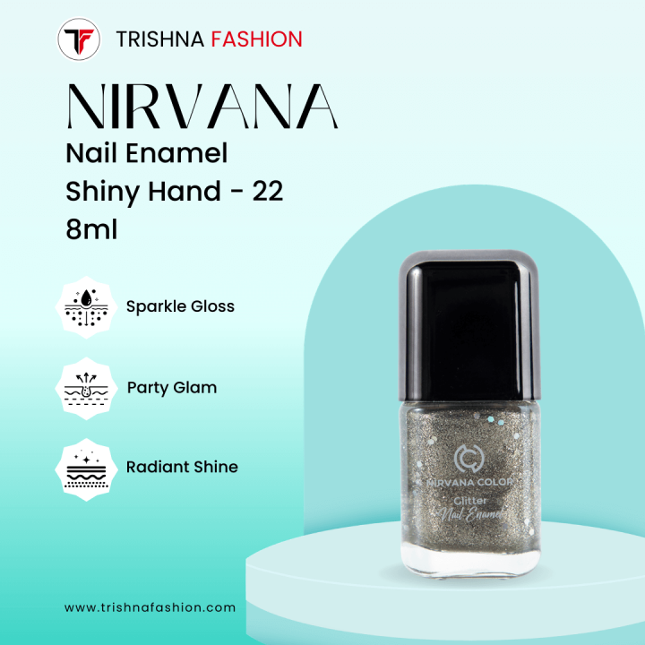 Nirvana Color Glitter Nail Enamel Shiny Hand-22 8ml