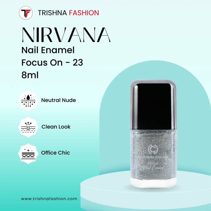 Nirvana Color Glitter Nail Enamel – Focus On-23 8ml