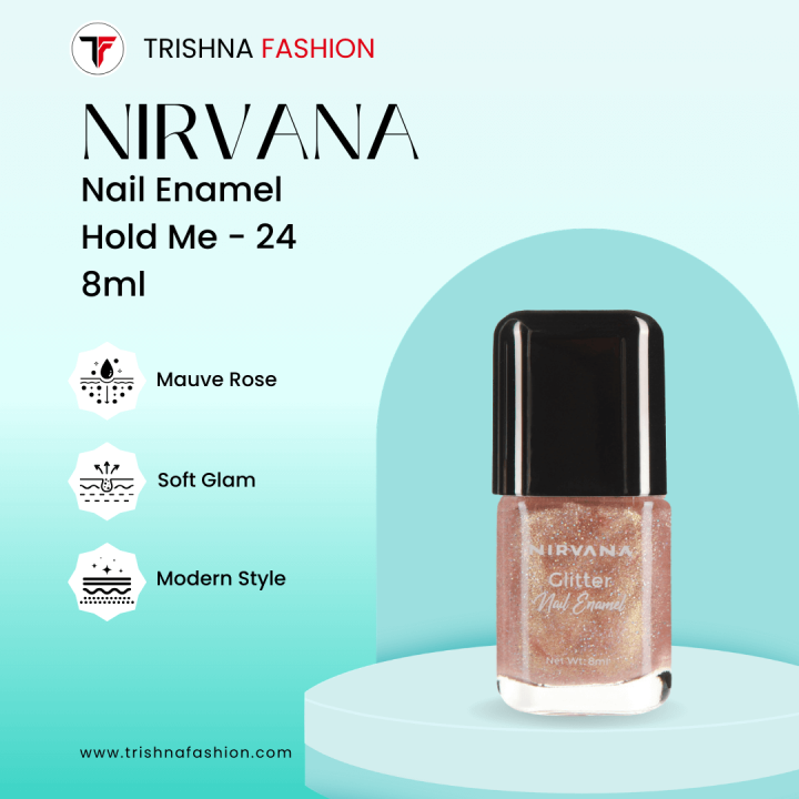 Nirvana Color Glitter Nail Enamel – Hold Me-24 8ml