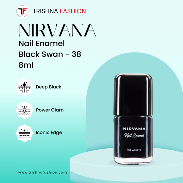 Nirvana Color Nail Enamel – Black Swan-38 8ml