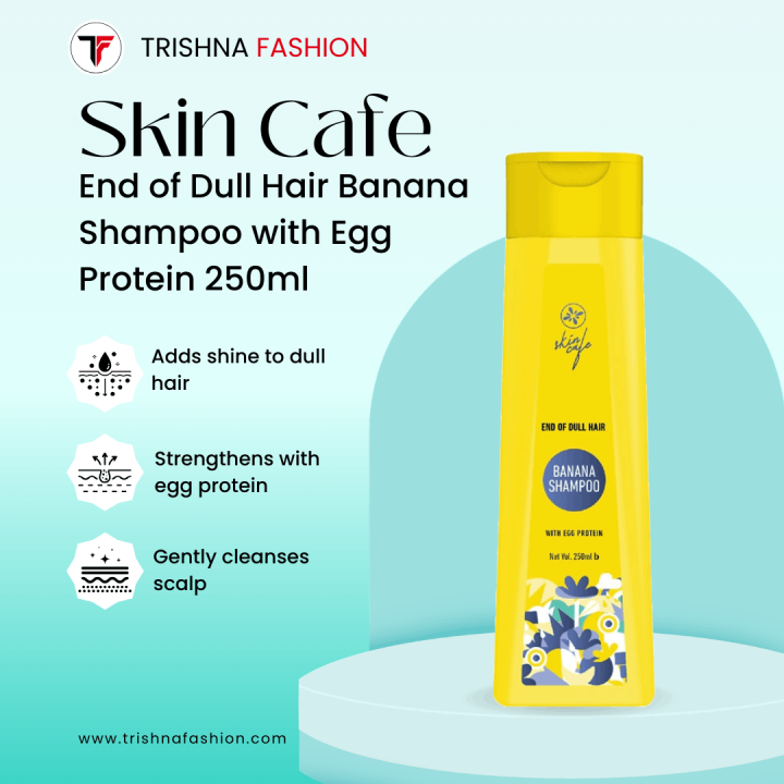 Skin Cafe End of Dull Hair Banana Shampoo with Egg Protein – 250ml